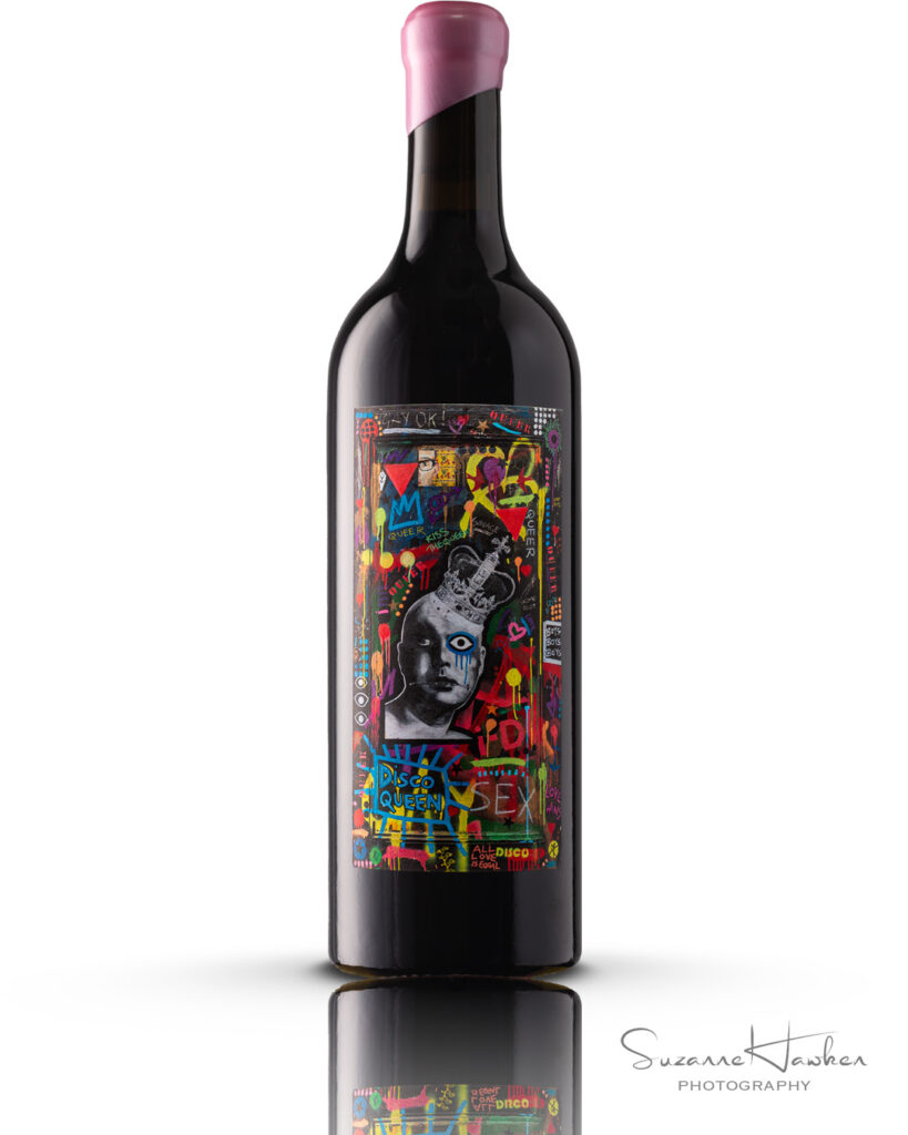 Sonoma Professional Photographer - Wine Bottle Shots - Tank Garage Winery - Disco Queen